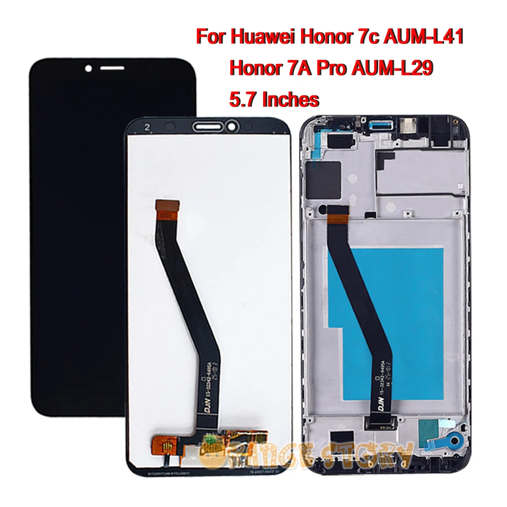 5.7 Inches LCD Screen For Huawei Honor 7A Pro AUM-L41 Display 7c AUM-L29 with Touch Frame Assembly |