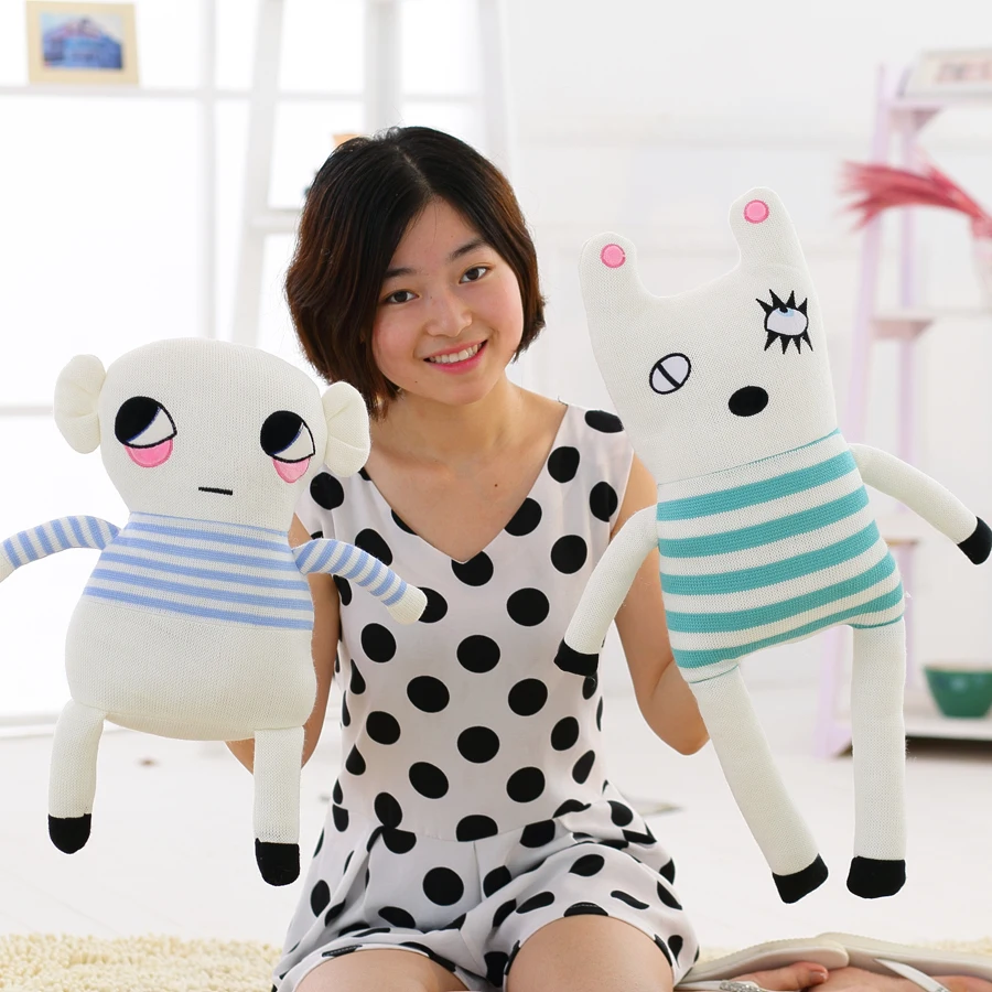 Оптовая продажа популярный стиль в Дании милый вязаный шерстяной кролик кукла