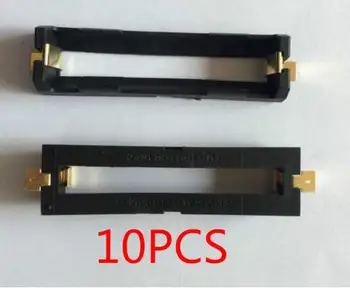 

10Pcs/lot High Quality 1X 18650 Battery Holder SMD With Bronze Pins 18650 Battery Storage Box TBH-18650-2C-SMT