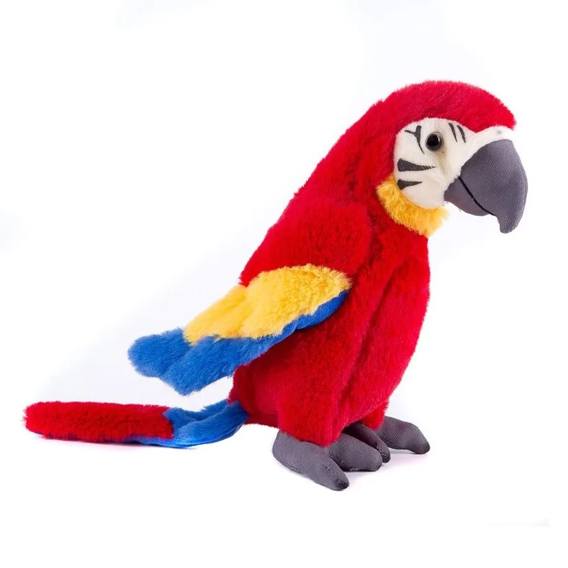Cute 28cm Creative Models Simulation Parrot Plush Toy Stall Bird Animal Home Children's Toys Photography Props Doll