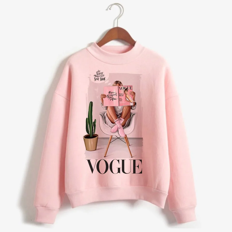 Vogue толстовки для женщин ulzzang эстетическое kawaii Толстовка Женский корейский стиль Tumblr гранж негабаритных Уличная С Капюшоном
