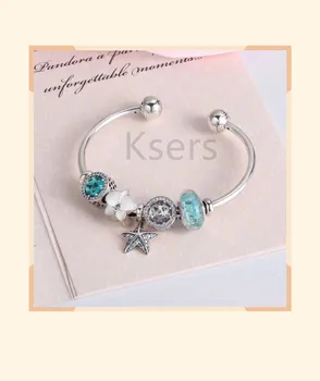 

High quality reproduction 1:1 100%925 pure silver glaze zhuhai star pendant chain with decorative opening free shipping