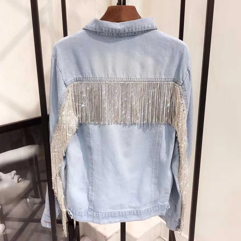 ladies denim jackets with bling