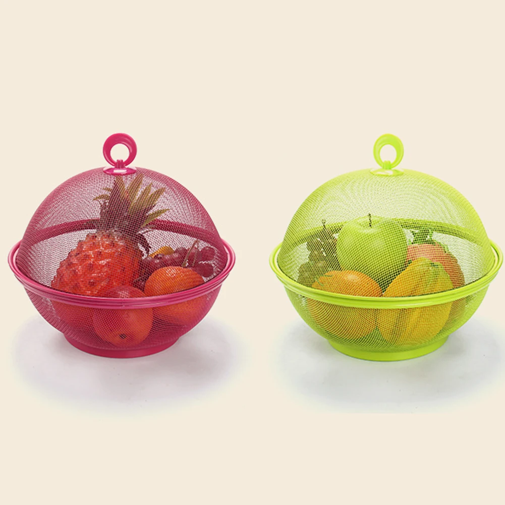 Корзина для хранения фруктов практичный держатель мытья овощей железная тарелка