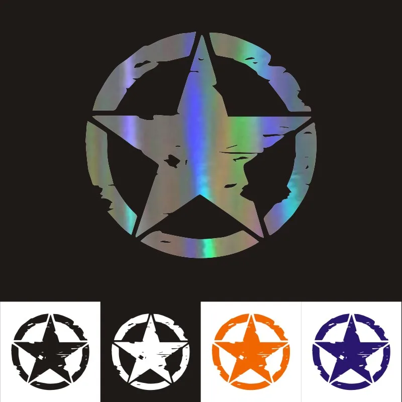 

Car Sticker Star Car Motorcycles Decoration 3D Reflective Waterproof 15*15CM Custom Sticker KK Vinyl