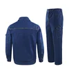 New Men Uniform Jeans Sets Clothing Long Sleeve Jacket Slim Cowboy Two Pieces Breathable Male Wear Resistant Denim Suits 5XL 2