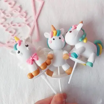 Decoración Para pastel de unicornio, cumpleaños, fiestas, unicornio, cumpleaños