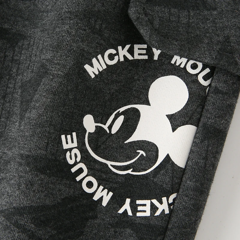 Disney Mickey/ детские спортивные брюки зимние Бархатные брюки для мальчиков модные детские повседневные брюки с эластичной резинкой