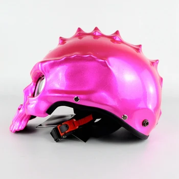 

Original Retro Open Half Face Skull Motorcycle Helmet casco capacete moto Helmets Dot/GB Approved For Soman CG489