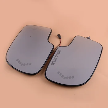 

beler 1 Pair Backing Plate Power Heated Mirror Glass w/ Turn Signal 88944391 88944392 fit for GMC Chevy Cadillac 2003-2007