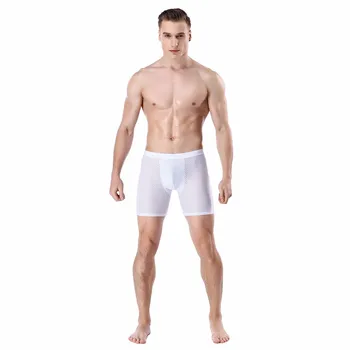 

underwear men boxer Trunks Sexy Mesh panties Men's Breathable Shorts Health Bulge Pouch Modal Underpants cueca masculina