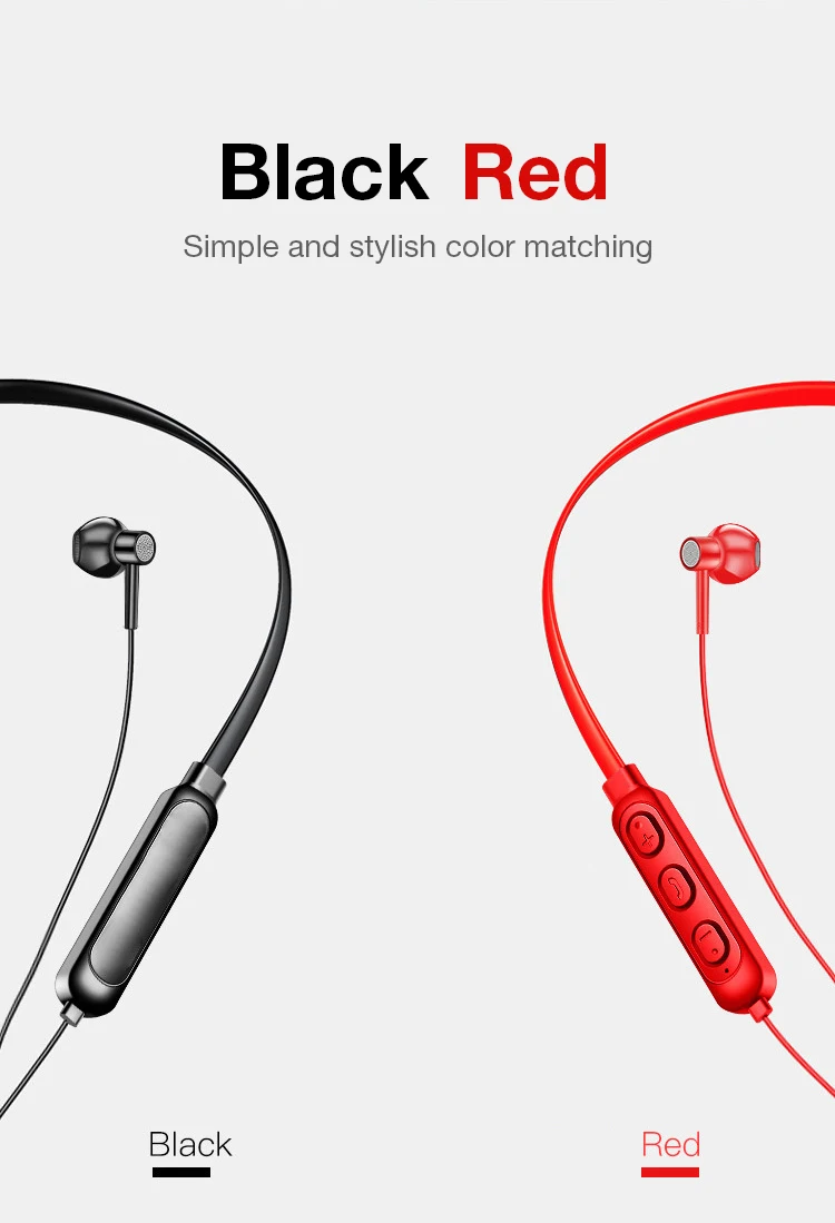 KUSDO Bluetooth наушники беспроводные наушники спортивные наушники Шейная стерео bluetooth-гарнитура с микрофоном для xiaomi
