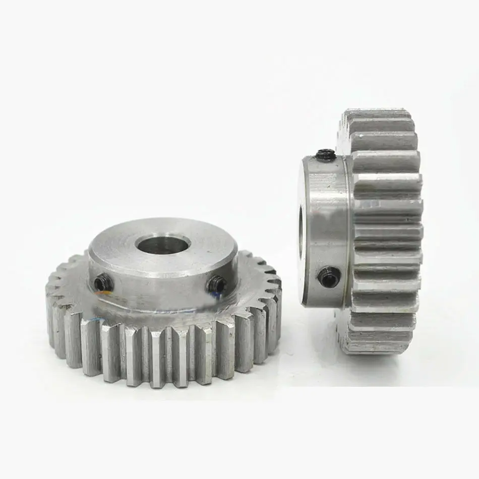 1,5 модуль 35 зубьев диаметр 6 мм Spur gear 45# стальной модуль 1,5 металлический редукторный двигатель Винт Колеса