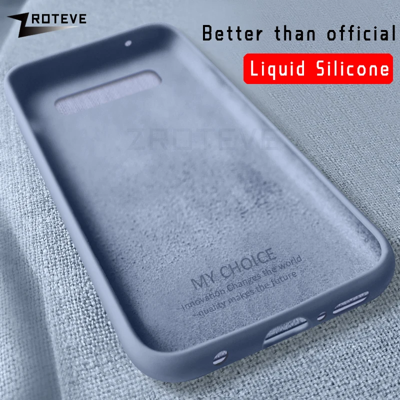 

ZROTEVE Liquid Silicone Cover For Samsung Galaxy S10 S9 S8 Plus Note 10 9 8 Case Cover For Smausng A10 A20 A30 A40 A50 A70 Cases