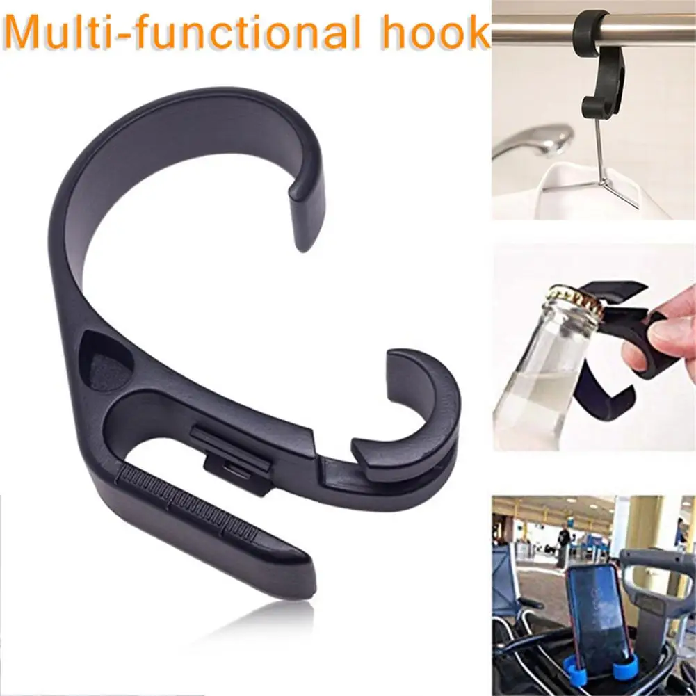 

5 In 1 Multifunctional Hook Mobile Phone Holder Tool Hook Car Hanging Plastic Hoom Colthes Hats Organizer