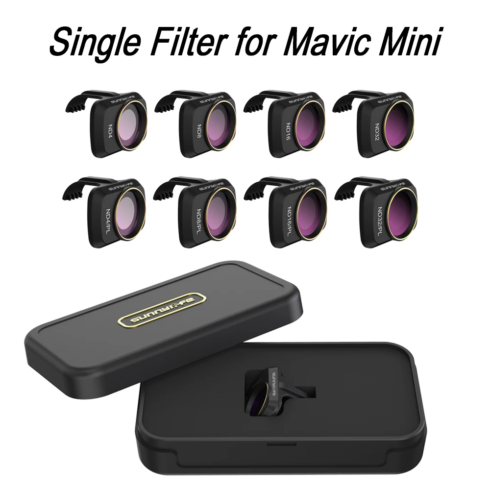 Фильтр объектива камеры Sunnylife Mavic Mini 2 MCUV ND4 ND8 ND16 ND32 CPL ND/PL фильтры для Mini/Mini