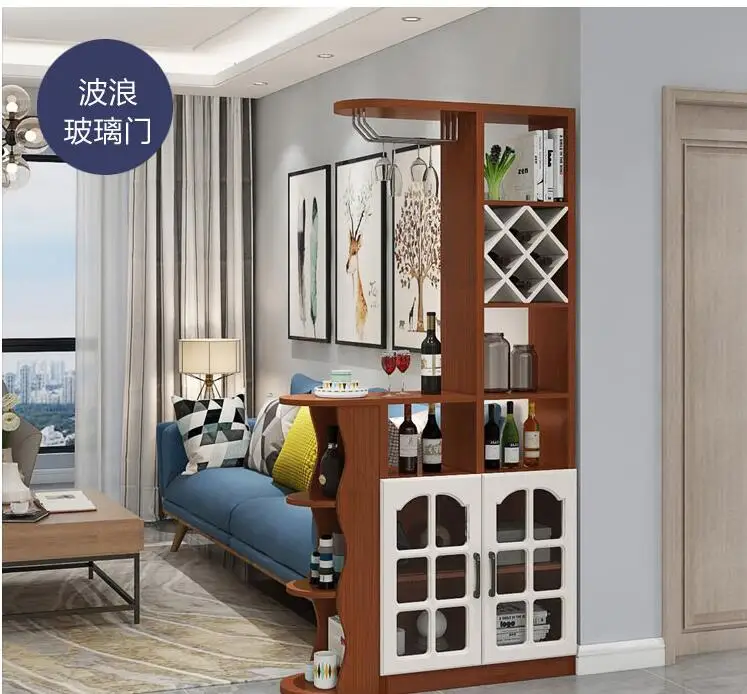 Porch partition cabinet shoe cabinet modern simple hall living room decoration dining room screen shelf wine
