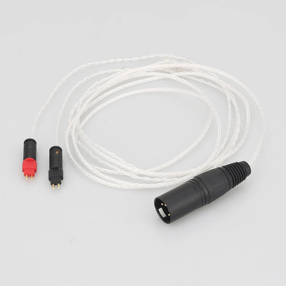8Cores OCC Silver Plated Headphone Upgraded Cable BALANCED XLR Cable for HD650 HD600 HD660s HD6XX UP OCC Silver Plated
