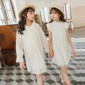 

2020 Spring New Arrival Feather Open Buckle Girls Dresses Kids Elegant Dresses for Girls Baby Girls Cute Princess Dresses, #8543