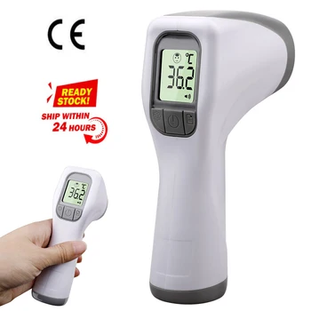 

Forehead Gun Digital Infrared Thermometer Gun Portable Non-Contact Boby Temperature Humidity Sensor Baby Children Meter Human