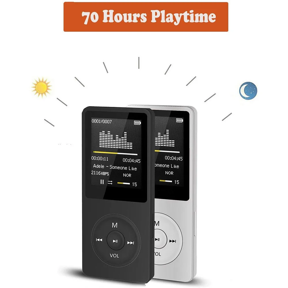 1.8-inch Fashion Frivolous Portable MP3  4 Player 2020 Universal 70 hours Long Time LCD Screen Music Media FM Radio Video Movie