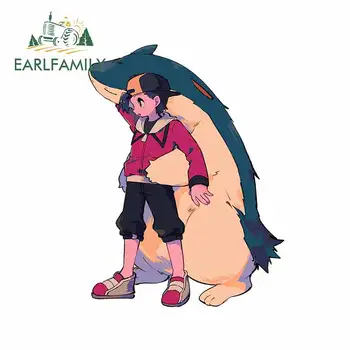 

EARLFAMILY 13cm x 9.8cm For Pokemon Waterproof Car Stickers Car Accessories Decal Vinyl Material DIY Custom Printing Decor