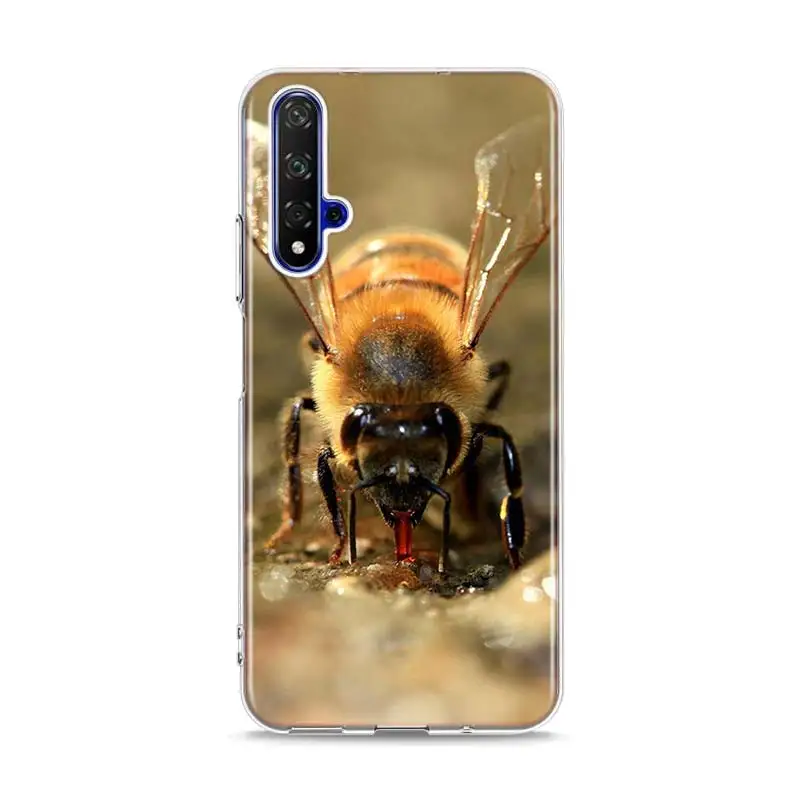 Силиконовый чехол из ТПУ с золотыми сотами honey bee для huawei Honor 10i 9X8X20 10 9 Lite 8 8A 7A 7C Pro Lite чехол для телефона