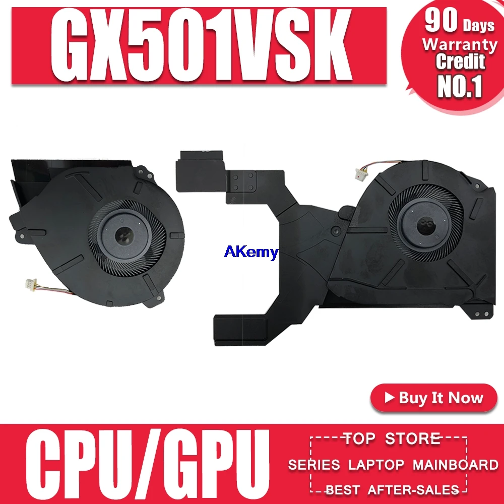 Новый ноутбук процессор/GPU охлаждения радиатора Вентилятор Для For Asus ROG zephyрус GX501