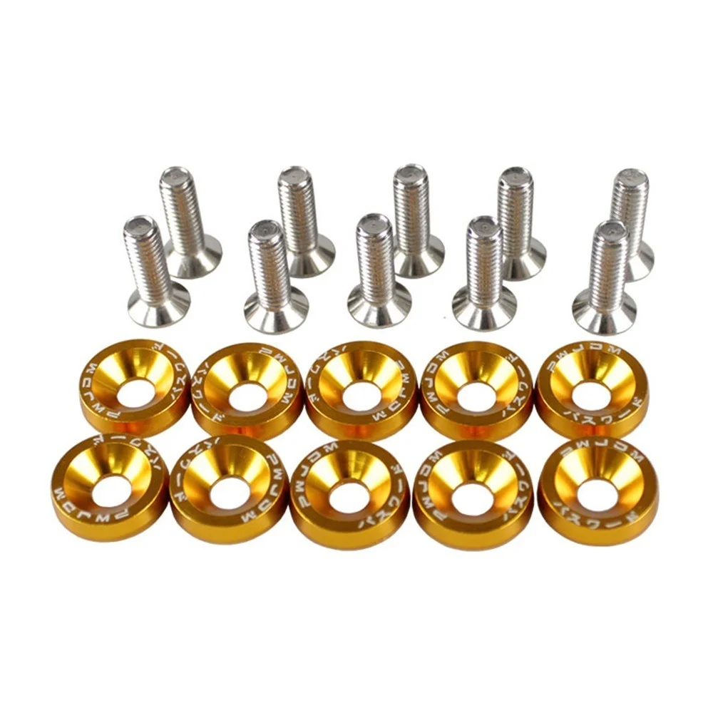 Moto Screws For Honda Suzuki Yamaha Motorbike Nut Bolts License Plate Bracket Installation Fixing Motorcycle Car Screws 6MM