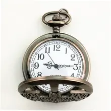 Модные мужские кварцевые карманные часы винтажные Warcraft летучая мышь Шарм унисекс полностью металлический Алхимик винтажные часы с цепочкой лучшие подарки