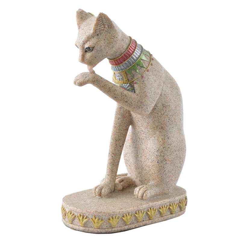 Статуя песчаника Bastet статуэтка египетского кота Бог кот древний Египетский