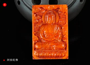 

LETSFUN Fine Jewelry China's Tibet Buddhism Indonesian Blood Dragon Wood Sakyamuni Buddha Pendant Free Shipping
