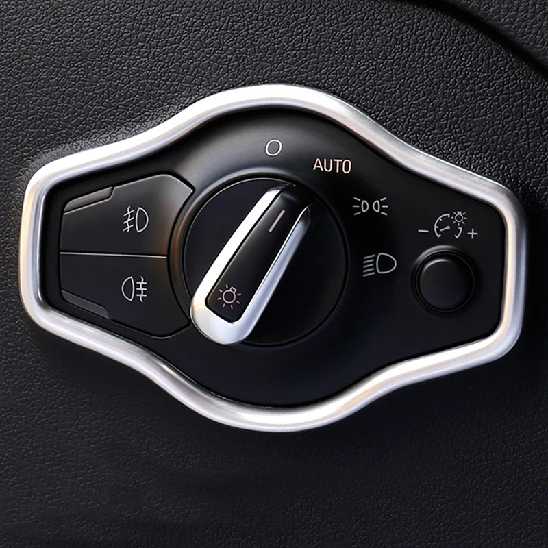 Gelinsi для Audi Q5 B8 B9 2012- автомобильный головной светильник, кнопка включения, панель, накладка, наклейка, рамка, хромированный аксессуар для интерьера