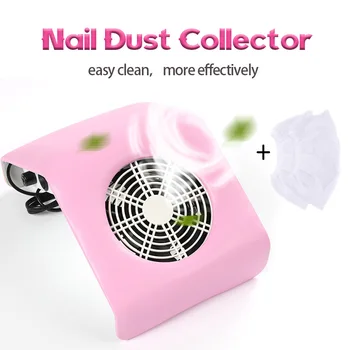

30W Nail Dust Collector Suction Fan Vacuum Cleaner Manicure Machine Powerful Nail Vacuum Collector Nail Art Manicure Salon Tools