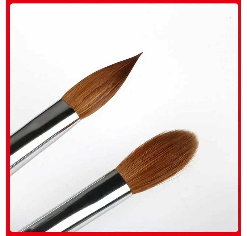 Manufacturers Supply New 100 Kolinsky Nail Brush Mink Hair Manicure Brush Crystal Pen Carving Pen #12#14 #16