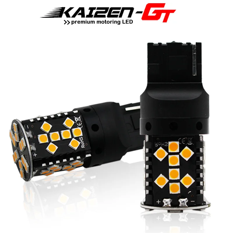 

4pcs Canbus BAU15S 7440 1156 No Hyper Flash Amber yellow PY21W BA15S T20 LED Bulbs For Car Front or Rear Turn Signal Light 12V