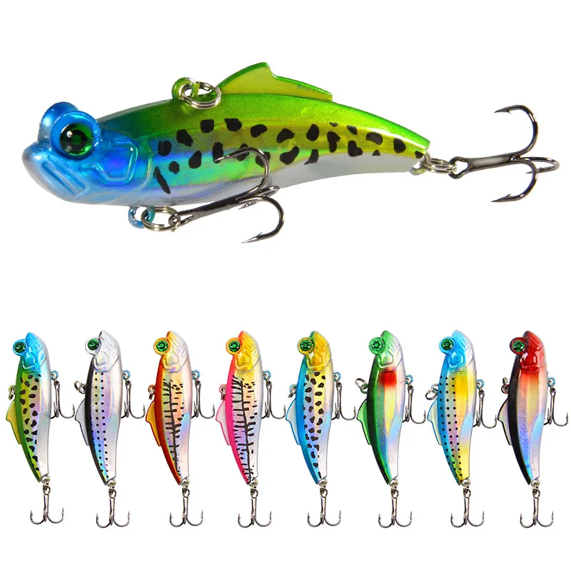 

New fishing bait 6.5CM12.5G with ring beads submerged bait fish body reflective dazzling mirror artificial artificial bait