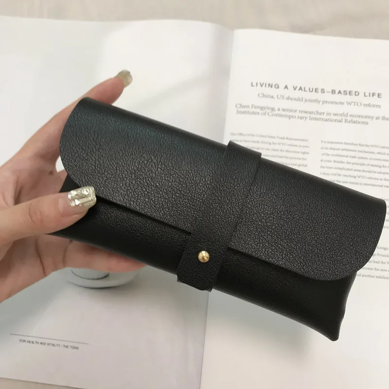 Women Leather Glasses Case Fashion Portable Sunglasses Box Bag Accessories glasses case,glasses storage bag,sunglasses bag,zipper eyewear box