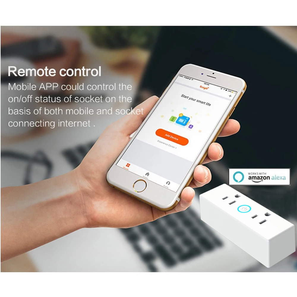 

Smart Wifi Power Strip Surge Protector Multiple Power Multiple Sockets Voice Control for Amazon Echo Alexa's Google Home Timer