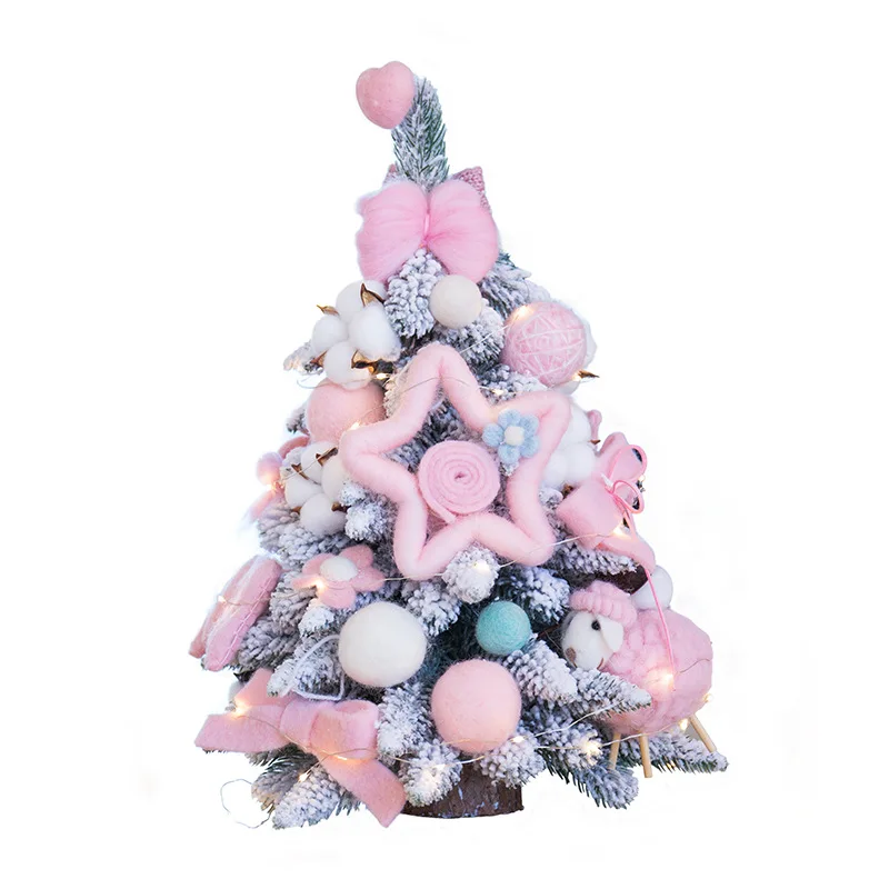

DIY Mini Snowflake Small Simulation Small Christmas Treewool Felt Decorations Ornaments Celebrate Supplies Artificial Tree