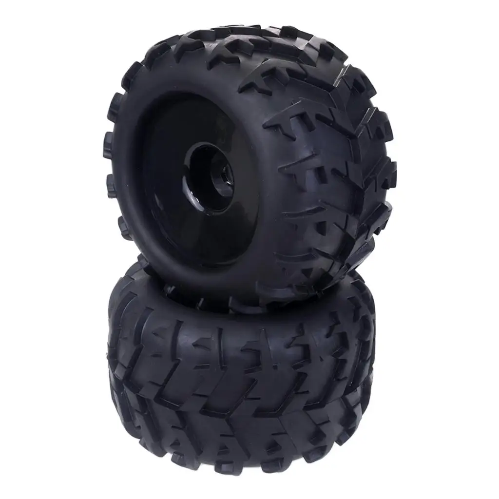 4 Pack RC Tires 1/8 Scale Monster Truck Buggy Crawler Tires 17mm Hex Drive and Tires for  HSP Kyosho GM DHK HPI