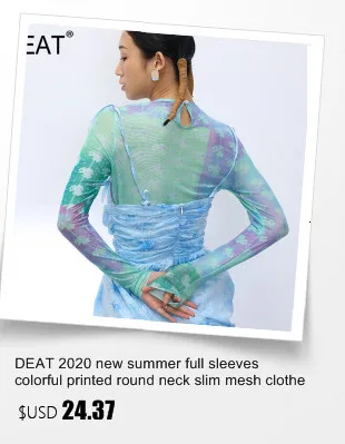 DEAT 2019 new spring sqaure collar sleeveless knitting pullover slim short high waist top female tank WK69001l