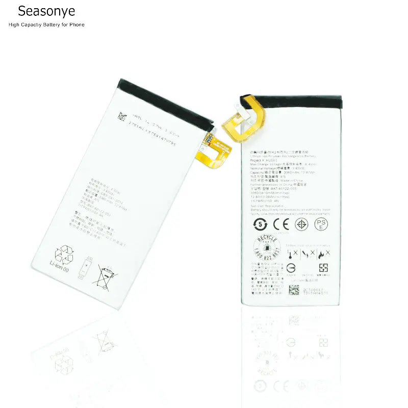 Seasonye 3360mAh / 12.87Wh BAT-60122-003 телефонный Сменный аккумулятор для blackberry priv батареи