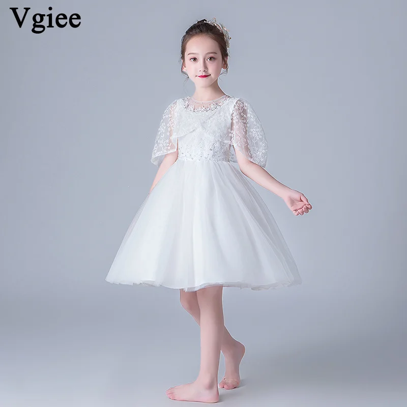 

Vgiee Kids Dress for Girls Cotton Summer Girls Clothes Mesh Cotton Knee-Length Princess Dress for Girls Kids CC673