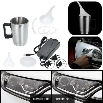 

Automobile Headlight Restoration Kit Headlight Polish Repair Tools Stainless Steel for Tool Car Heating Cup Restoration