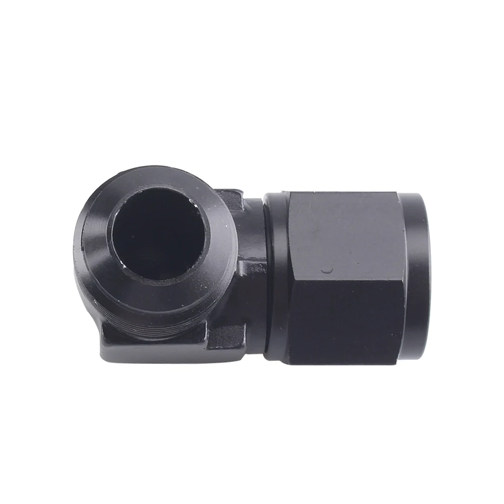AN4-AN12 Swivel Adaptors To Male Black energy Oil Fuel Fittings Anodized Aluminum Fuel Adapter 90 Degree Female