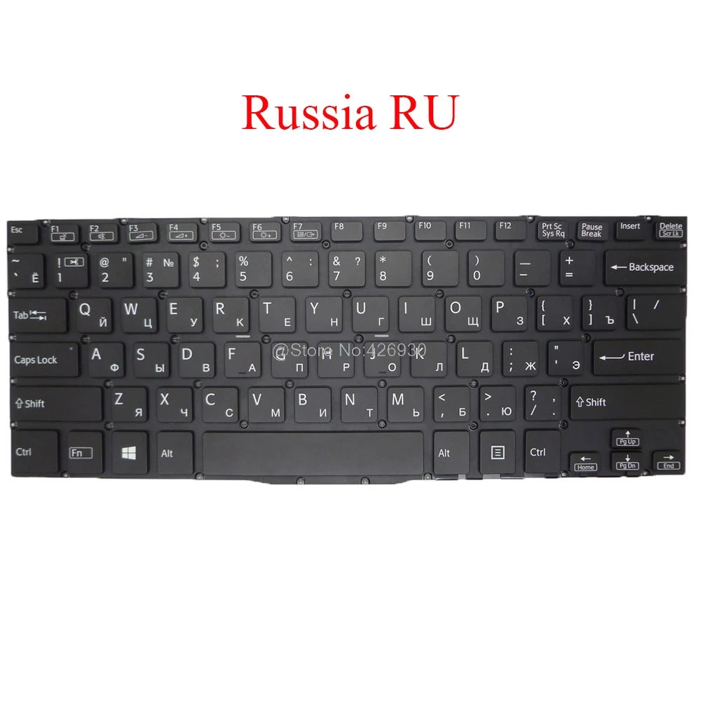Клавиатура для ноутбука RU SONY VAIO SVF13N SVF13N12STB SVF13N1A4E SVF13N1A4R Россия 9Z.NABBQ.20R 149266841RU