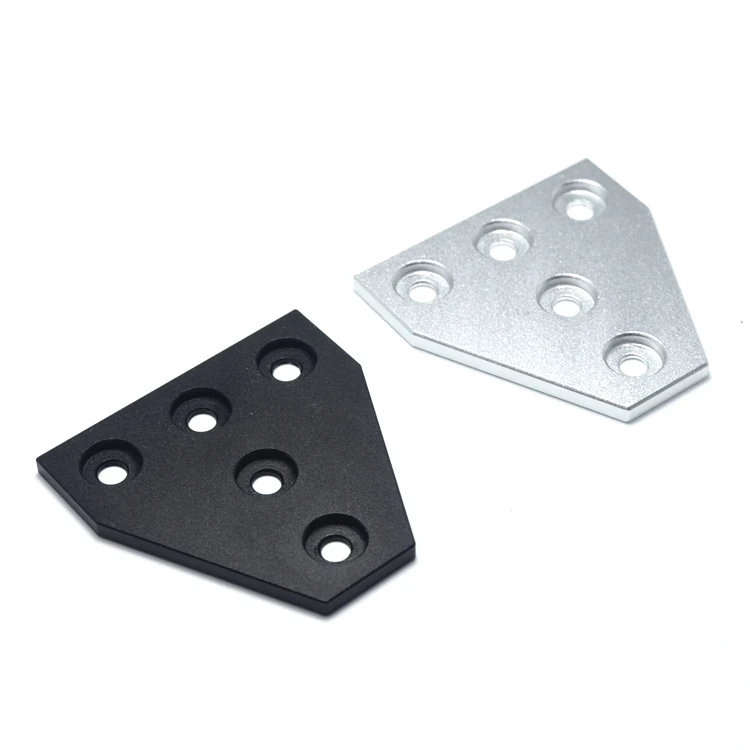 GIULY 5 hole t shape connector joining plate 2020 5 hole aluminum plate for aluminum profile