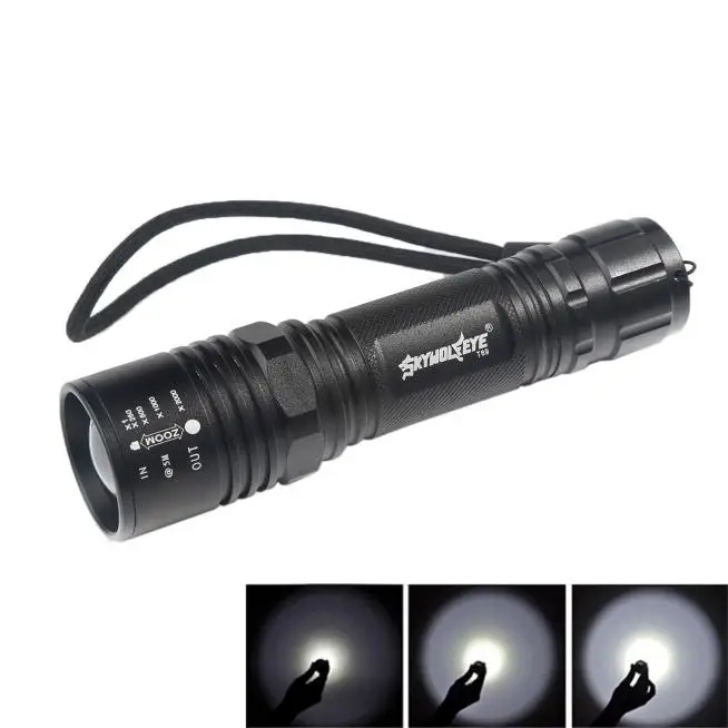 4000лм Zoomable CREE XM-L T6 светодиодный Светодиодный фонарь Zaklamp высокой мощности Фонарь для наружного кемпинга Лампа 5 режимов