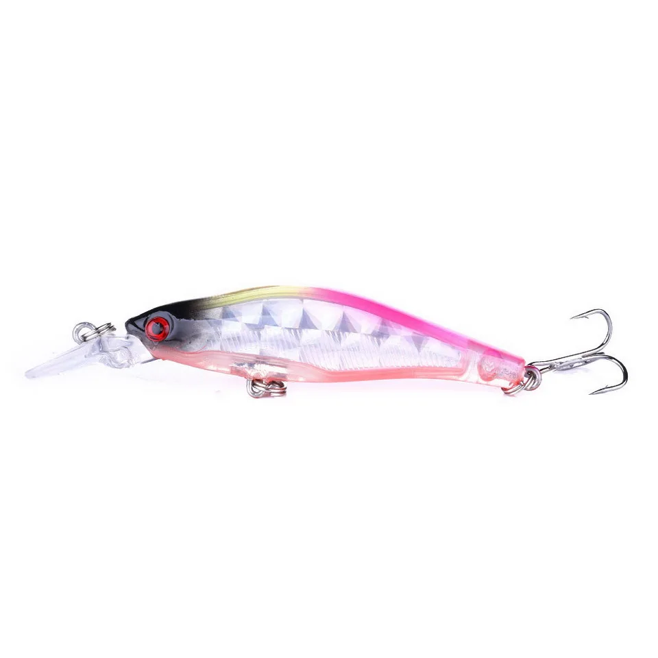 1pc Minnow Angel köder 80mm 6,3g Wobbler Angel gerät 8 Farben erhältlich gute Qualität Bionic Hard Baits Drillinge Tackle – Detail 12